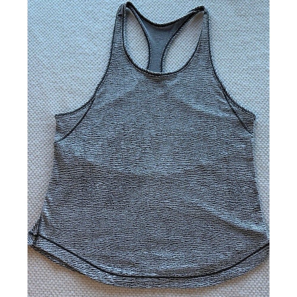 lululemon Gray Heathered Racerback Tank Top Women’s Athletic Workout